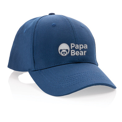 Impact 6 Panel Kappe aus 280gr rCotton mit AWARE Tracer, navy blau