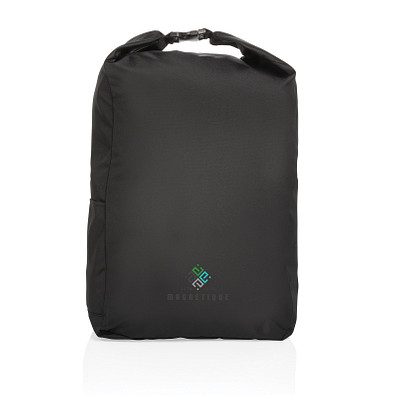 Impact AWARE™ RPET Basic Rolltop-Rucksack, schwarz