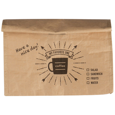 Isoliertasche mit Umschlag, beige