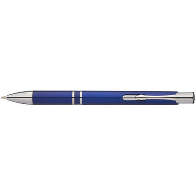 Kugelschreiber Baltimore, blaue Mine, blau-metallic