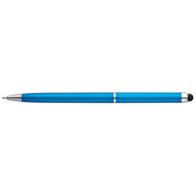 Kugelschreiber mit Touchfunktion, blaue Mine, hellblau
