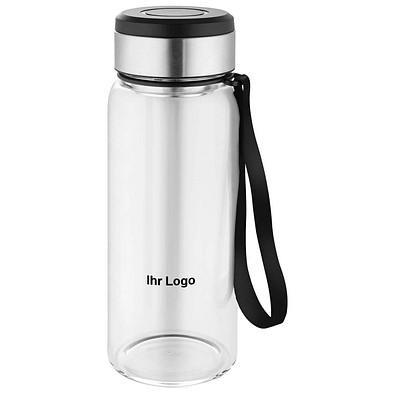 METMAXX® Wasserflasche GenerationRefillGourmet, 750 ml, schwarz