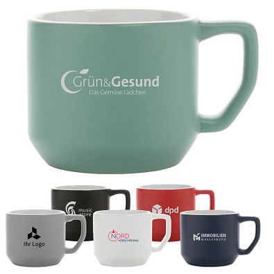 Keramiktasse Calla, 350 ml, schwarz