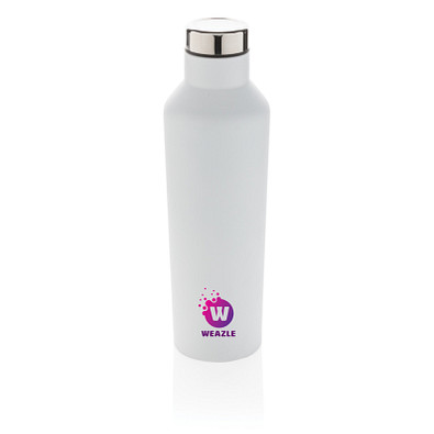 XD COLLECTION Vakuum-Flasche aus Stainless Steel, 500 ml, weiß