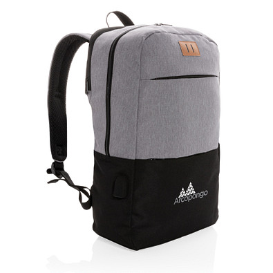XD COLLECTION RFID Laptop-Rucksack 15.6 Zoll USB, PVC-frei, schwarz