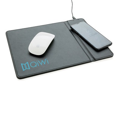 XD COLLECTION Mousepad mit Wireless-5W-Charging Funktion, schwarz
