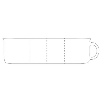 Nostalgietasse aus Keramik, 350ml, grau