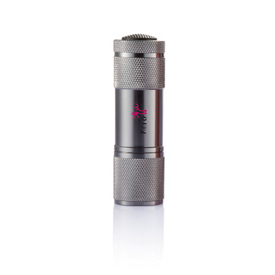 XD COLLECTION Aluminiumtaschenlampe Quattro, grau