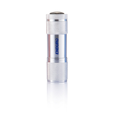 XD COLLECTION Aluminiumtaschenlampe Quattro, silber