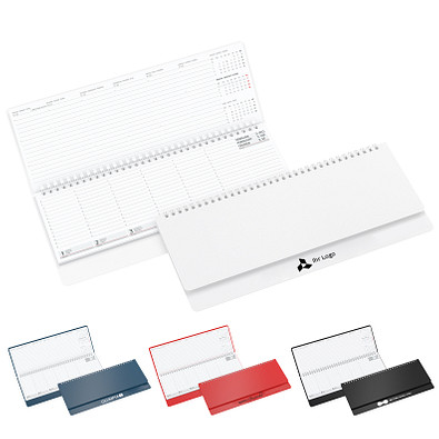 Geiger-Notes Schreibtisch-Querkalender Ideal 2027, schwarz