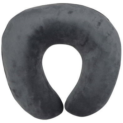 Reiseset Nackenkissen, Schlafbrille, Wäschebeutel, grau