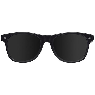 Sonnenbrille aus Kunststoff im Nerdlook, UV 400 Schutz, schwarz