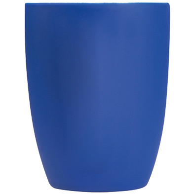 Tasse außen gummiert, 300 ml, blau