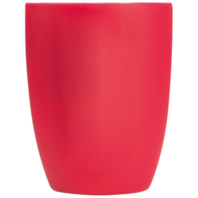 Tasse außen gummiert, 300 ml, rot