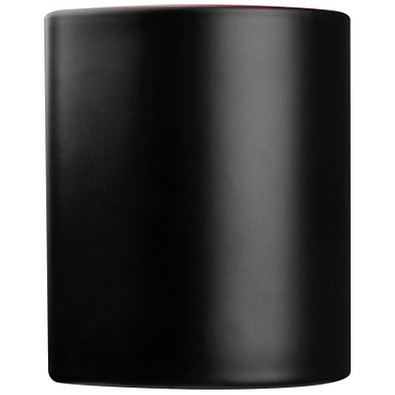 Tasse aussen schwarz, innen farbig, rot