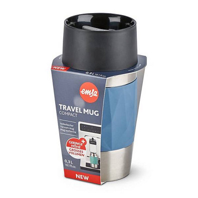 EMSA Isolierbecher Travel Mug Compact, 300 ml, blau