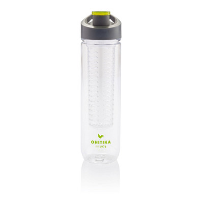 XD COLLECTION Wasserflasche mit Aromafach, 800 ml, grün