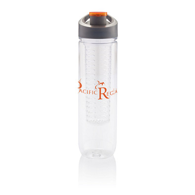 XD COLLECTION Wasserflasche mit Aromafach, 800 ml, orange