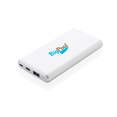 XD COLLECTION Ultraschnelle Powerbank mit PD, 10.000 mAh, weiß