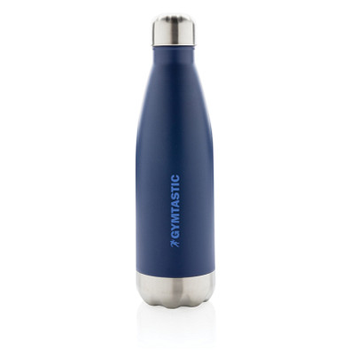XD COLLECTION Vakuumisolierte Stainless Steel Flasche, 500 ml, blau