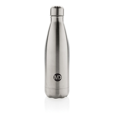 XD COLLECTION Vakuumisolierte Stainless Steel Flasche, 500 ml, silber