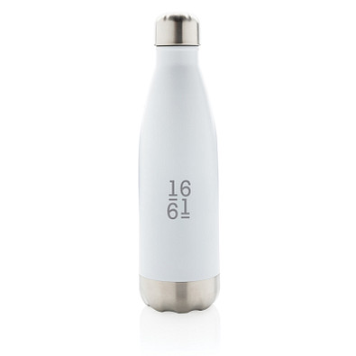 XD COLLECTION Vakuumisolierte Stainless Steel Flasche, 500 ml, weiß