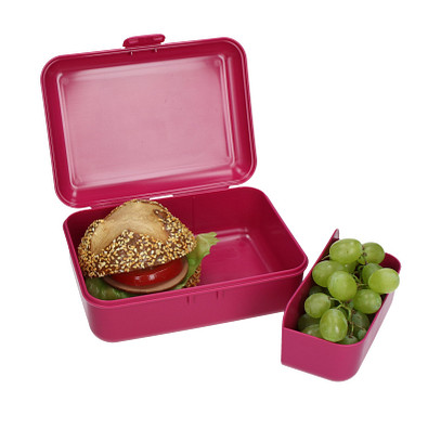 Vorratsdose School-Box deluxe, mit Trennschale, standard-rot