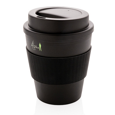 XD COLLECTION Wiederverwendbarer Kaffeebecher, 350 ml, schwarz