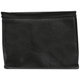 Non-Woven Kühltasche für 6 Dosen, schwarz