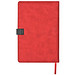 A5 Notizbuch mit Visitenkartenmappe, rot