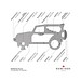ROMINOX® Key Tool SUV / Auto (19 Funktionen) im Motiv-Mäppchen Osterhase, grün