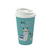 Kaffeebecher Premium Deluxe, 350 ml, weiß/weiß