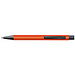 Kunststoff-Kugelschreiber "Galway" mit Clip aus Metall, blaue Mine, orange