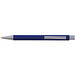 LANCE® Softtouch Metallkugelschreiber Abu-Dhabi, Beschläge silber matt, blaue Mine, blau
