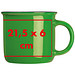 Nostalgietasse aus Keramik, 350ml, grün