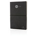 XD COLLECTION Notizbuch aus recyceltem Leder, DIN A5, liniert, grau