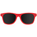Sonnenbrille aus Kunststoff im Nerdlook, UV 400 Schutz, rot