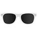 Sonnenbrille aus Kunststoff im Nerdlook, UV 400 Schutz, weiss