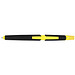 Touch-Kugelschreiber mit Textmarker, blaue Mine, gelb