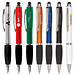 Touch-Pen Kugelschreiber Kuba, blaue Mine, blau/metallic