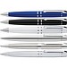 uma® Metall-Drehkugelschreiber VIP, blaue Mine, weiß