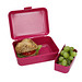 Vorratsdose School-Box deluxe, mit Trennschale, transparent